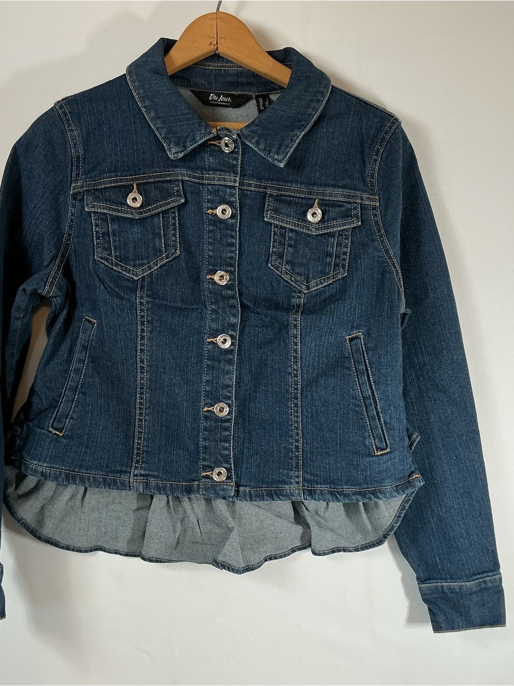 Du Jour Classic Dark Blue Denim Jacket